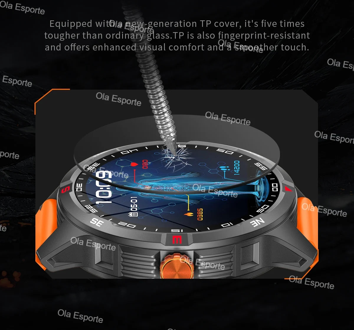 Montre intelligente 2025 boussole étanche surveillance de la santé et du sommeil grande capacité de batterie plus de 100 Modes de Sport hommes femmes Smartwatch en plein air