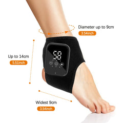 Chauffage électrique protège-cheville 3 niveaux compresse chaude Massage par Vibration masseur de pieds sans fil Protection des articulations de la cheville sangle chauffante