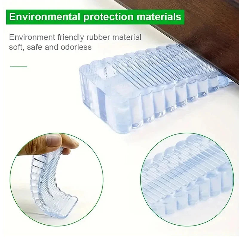 Butées de porte en silicone de sécurité, cales de nuit, butée de porte, maison, bureau, retenue arrière, arrêt anti-collision, 1 pièce