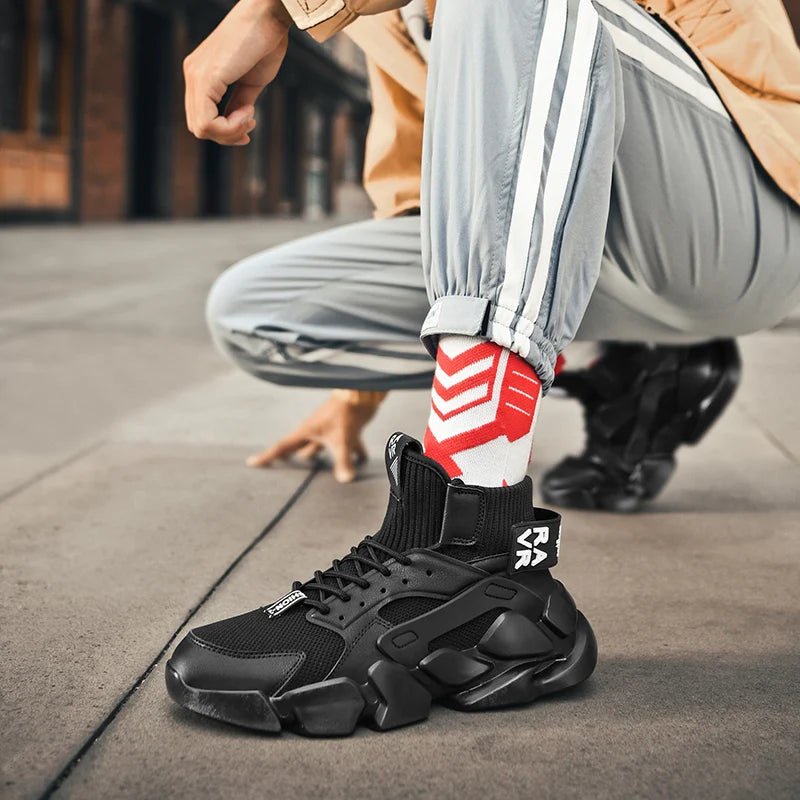 Chaussures pour hommes nouveau haut de gamme Beige hommes baskets grosses hommes chaussures rehausser la mode décontracté grande taille amortissement chaussures de Tennis Zapatillas