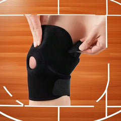 Genouillère réglable et respirante (sans stabilisateurs latéraux) – Pour l'entraînement physique et le soulagement de la douleur au genou
