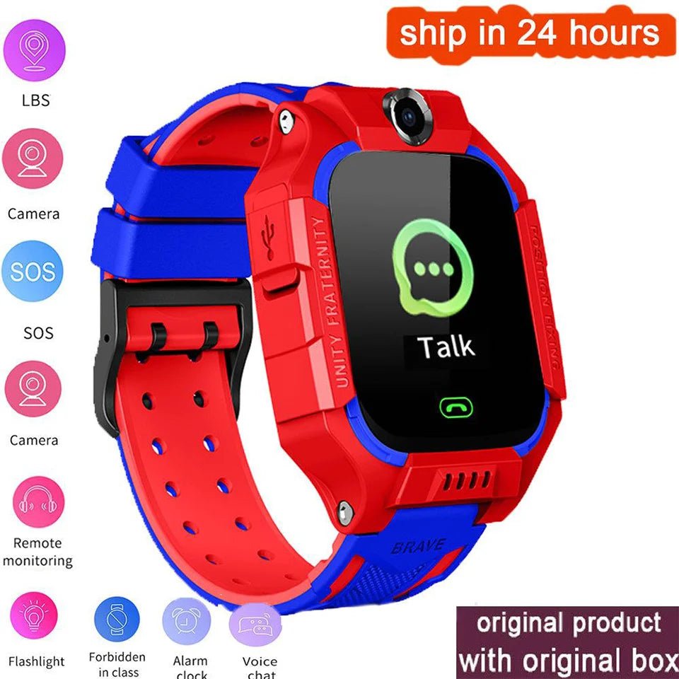 2025New montre originale appel enfants montre intelligente enfants SOS étanche Smartwatch horloge carte SIM localisation Tracker enfant montre 2025