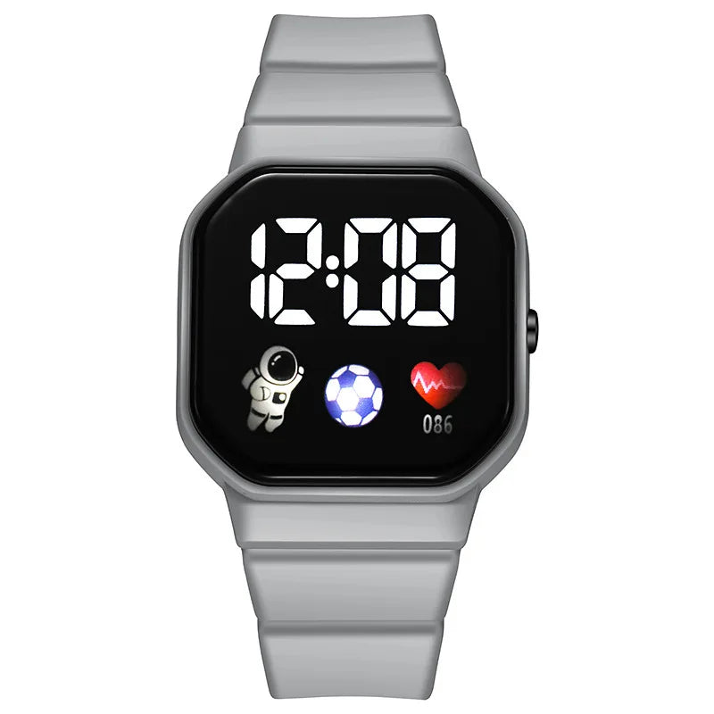 Montre de Sport pour enfants, numérique, Spaceman, bracelet en Silicone, étanche, électronique, cadeaux pour garçons et filles