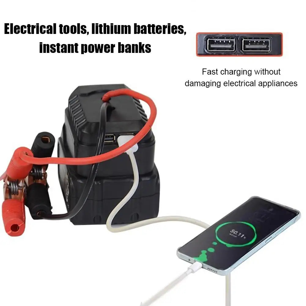 Démarreur d'urgence de voiture pour Makita convertisseur chargeur clé électrique meuleuse marteau électrique démarreur d'urgence de voiture accessoires de voiture