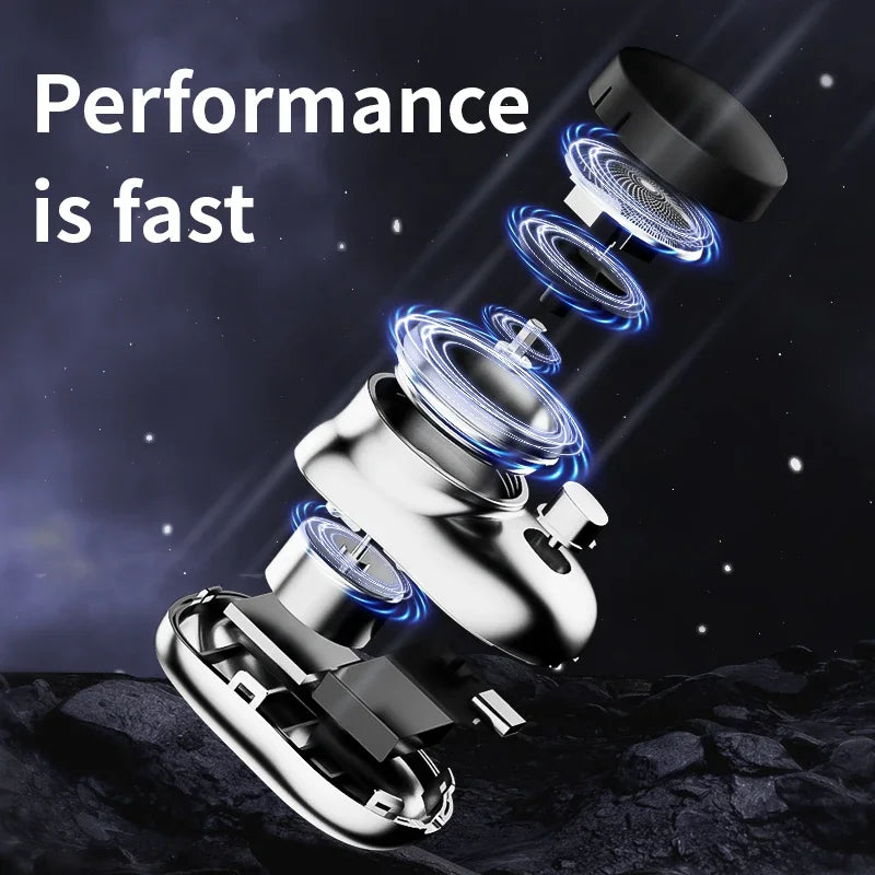Mini electric shaver for men, wet and dry electric shaver, portable, pocket-sized, portable smart battery-powered tools for outdoor use