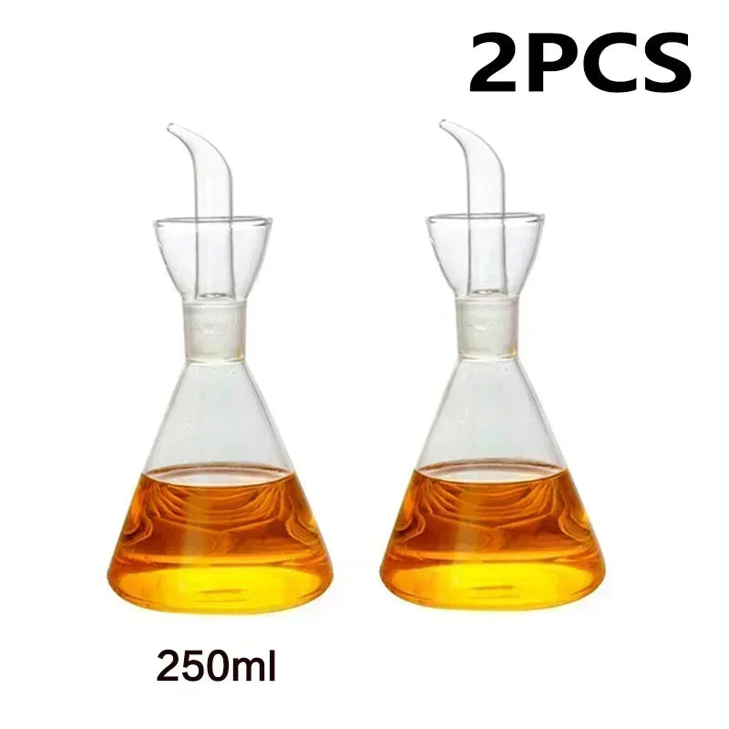 Pot d'huile en verre à haute teneur en Borosilicate, Pots d'huile et de vinaigre anti-fuite pour la cuisine, Pot de Sauce soja, réservoir d'huile, bouteille d'huile d'assaisonnement