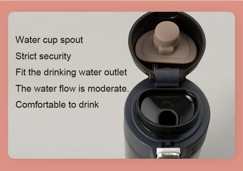 Les étudiants vont à l'école tasse Thermos couverture de balle créative tasse d'eau potable directe Simple couleur unie Durable et pratique