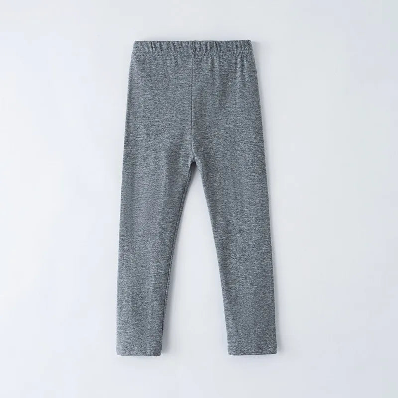 Girls' leggings for spring and summer, suitable for outdoor wear. They are slim-fitting, long pants for children.