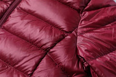 Femme printemps rembourré à capuche longue veste blanc canard vers le bas femme pardessus Ultra léger mince solide vestes manteau Portable Parkas