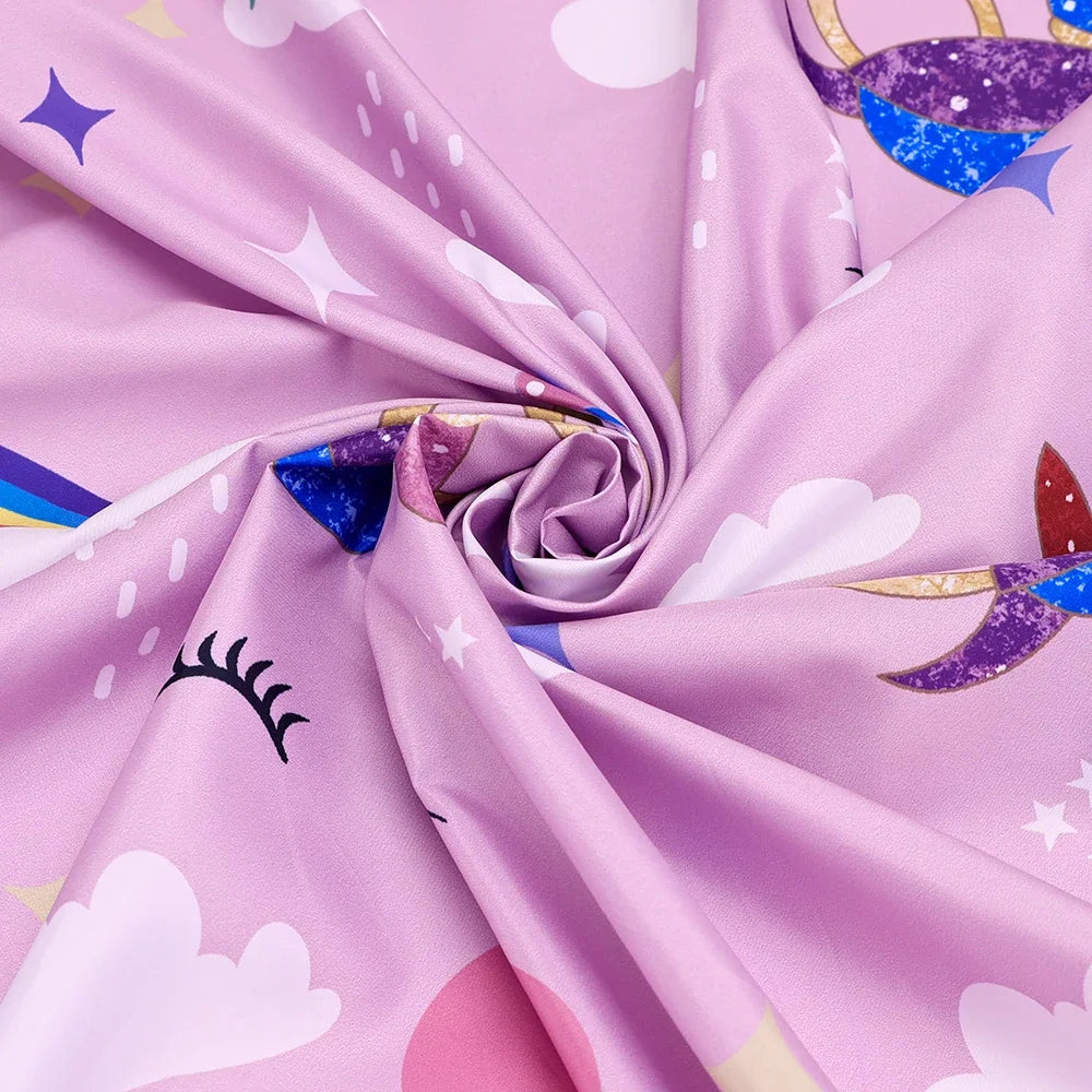 Cape de coiffure pour enfants, motif de dessin animé, robe de coiffure pour salon de coiffure, tissu pour coiffeur pour enfants, expérience de coupe de cheveux