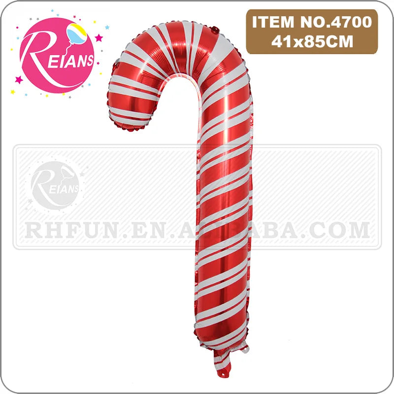 Christmas decoration supplies: Santa Claus, walking sticks, balloons, outdoor candy canes, Christmas party decor, suppliers
