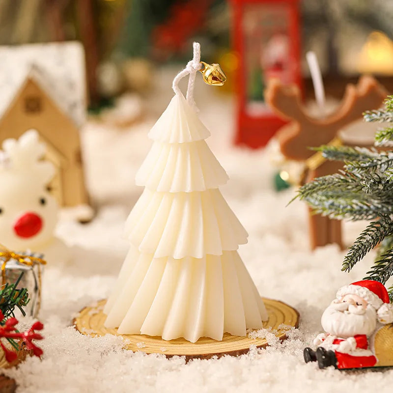 Nouvelle bougie en forme d'arbre de noël bougie d'aromathérapie bougies parfumées de noël bougies faites à la main cadeau décor à la maison vela navidad candele