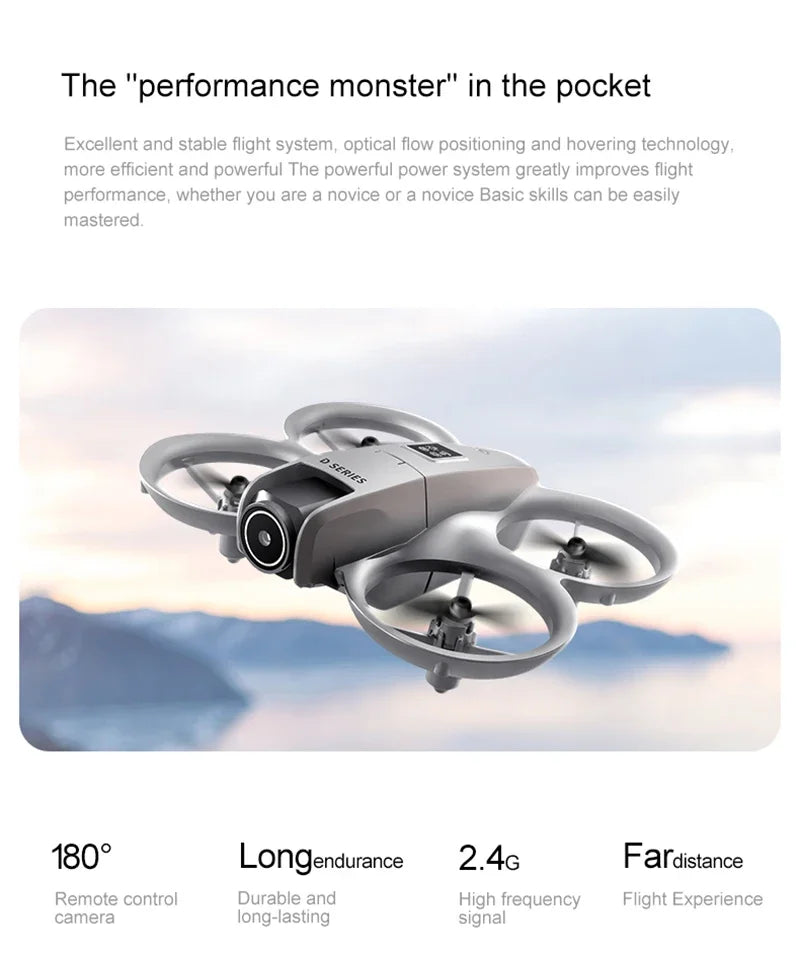 Xiaomi D16 Drone 8K HD double caméra réglable électriquement débit optique évitement d'obstacles quadrirotor télécommandé 15000M