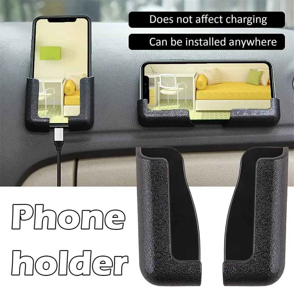 Support de téléphone de voiture multifonctionnel Auto Support de téléphone portable Support de téléphone portable pour crochets muraux de voiture Support de cintre