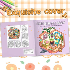 Livre de coloriage pour la relaxation – Décoration de pièce simple avec illustrations de livre d'images pour la créativité et le soulagement du stress