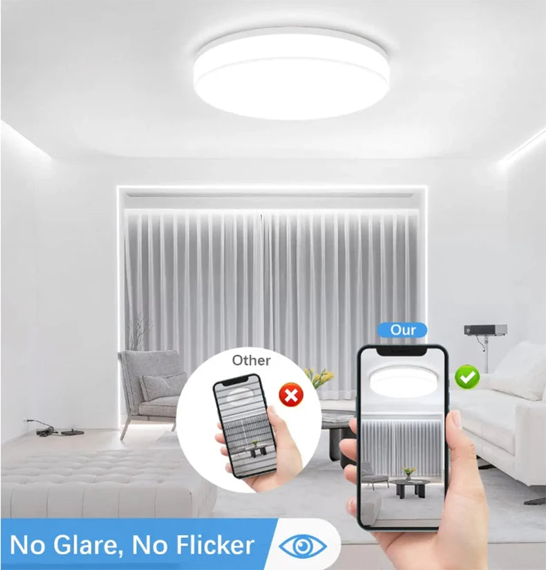 Ultra-mince LED ronde plafonnier chambre lumière Lustre LED lumières pour chambre plafonnier luminaire moderne décoration de la maison