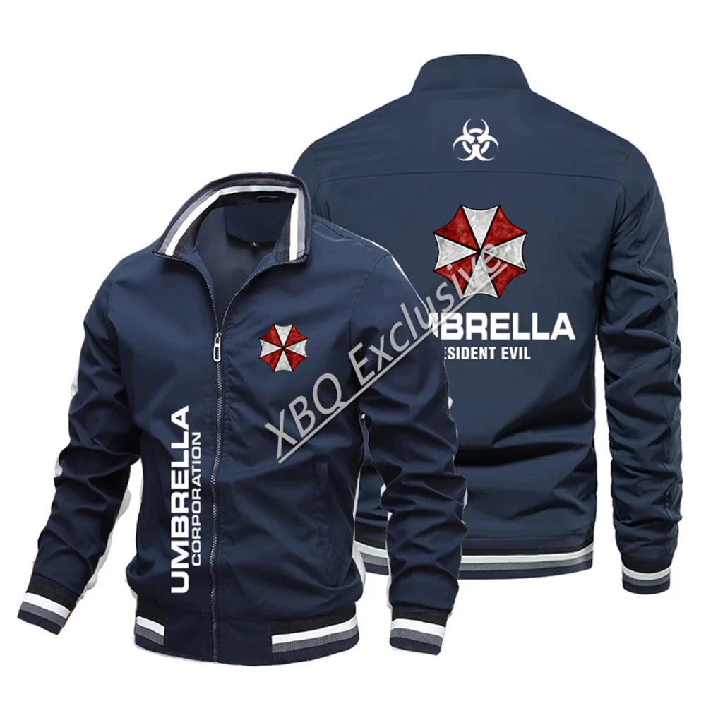 Veste de Baseball Quatre Saisons pour Homme, Blouson Bombardier observateur, Logo Umbrella Corporation, Nouvelle Mode