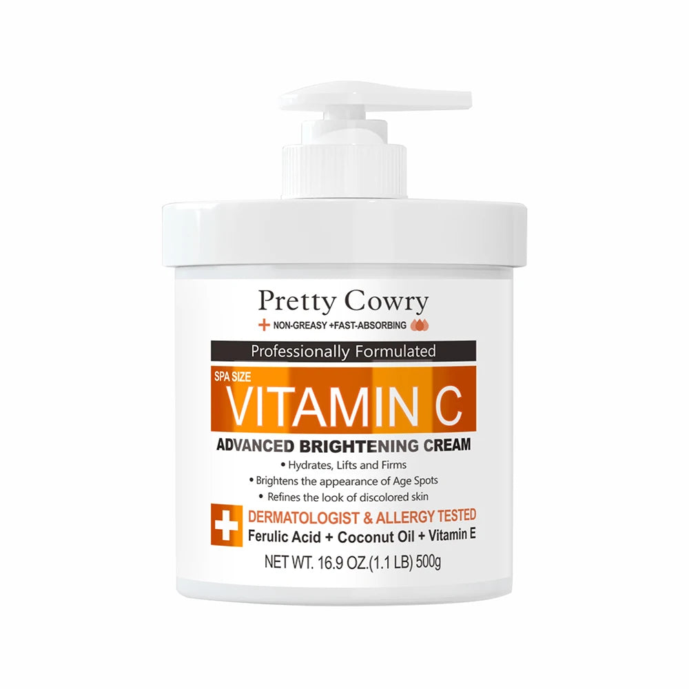 Crème éclaircissante pour le corps, 500ml, collagène, vitamine C, rétinol, Niacinamide, hydratante longue durée, Lotion pour le corps, soins pour la peau