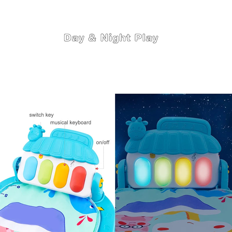 Tapis de jeu Musical pour bébé, support de gymnastique, tapis de jeu pour enfant, Puzzle, clavier de Piano, tapis de jeu pour bébé, tapis de jeu pour ramper, jouet pour bébé, cadeau