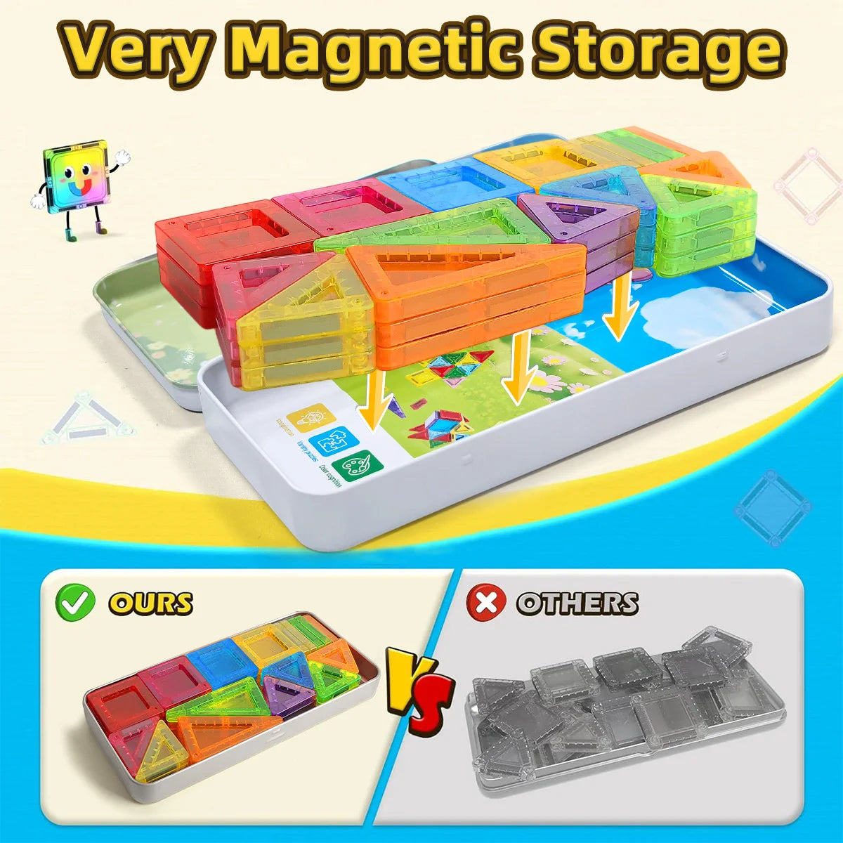 Construction de créateur de modèles de bricolage, ensemble de jouets de blocs de Construction magnétiques, jouets éducatifs Montessori pour blocs magnétiques, cadeaux pour enfants