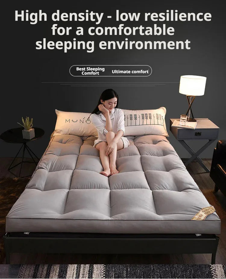 Coussin doux pliable d'été, couette, lit Tatami, matelas épais et doux, en plumes