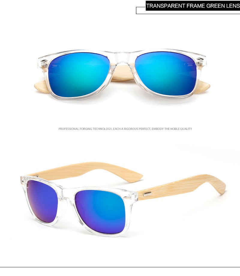 16 couleurs bambou lunettes de soleil hommes lunettes de soleil en bois femmes marque concepteur miroir Original bois lunettes de soleil rétro de sol masculino