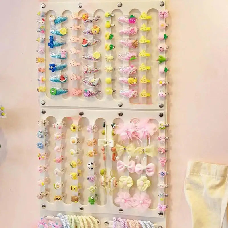 Accessoires pour cheveux, organisateur de rangement suspendu, décoration murale, rangement des nœuds de cheveux, pinces à cheveux, corde à cheveux, lunettes, rangement d'organisation