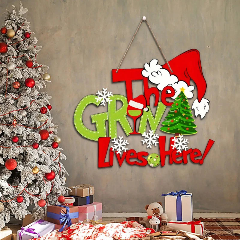 1-piece Christmas tree decorations, party decorations, festive atmosphere decorations, wall decorations and home decor