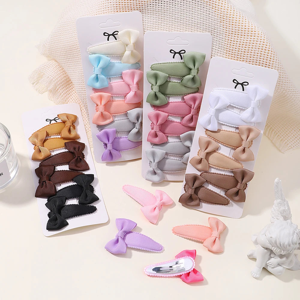 Enfants frais pince à cheveux ensemble fleur imprimé doux papillon épingles à cheveux enfants BB cheveux frange Clips Barrettes fille accessoires chapeaux