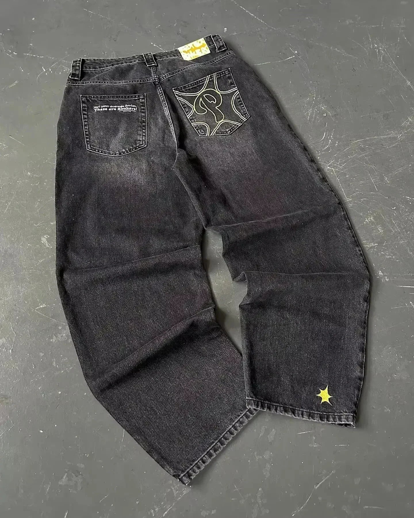 Jeans à jambes larges unisexes pour femmes, pantalons de vadrouille chauds, Street Y2K, Hip Hop, Joker Respzed, New Clearance Spot, American Fashion