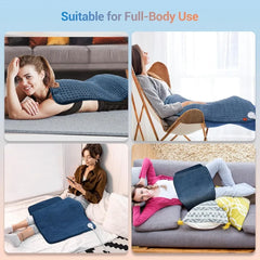 Coussin chauffant pour soulager les maux de dos, coussin chauffant Extra Large XXL, cadeaux d'anniversaire pour femmes, maman, sa femme, 17 x 33 pouces, King Size Electri