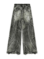 2025 NewY2k Streetwear Punk Hip Hop jean femmes Grunge Baggy déchiré Denim pantalon gothique Vintage en détresse jambe large jean Goth