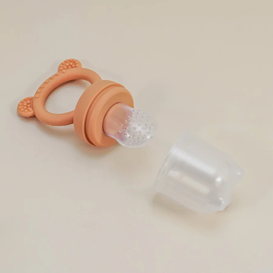 Sucette pour bébé mangeoire à fruits avec couvercle en Silicone, tétine pour nouveau-né, fruits frais, aliments, légumes, sucette d'alimentation, jouets de dentition pour bébé