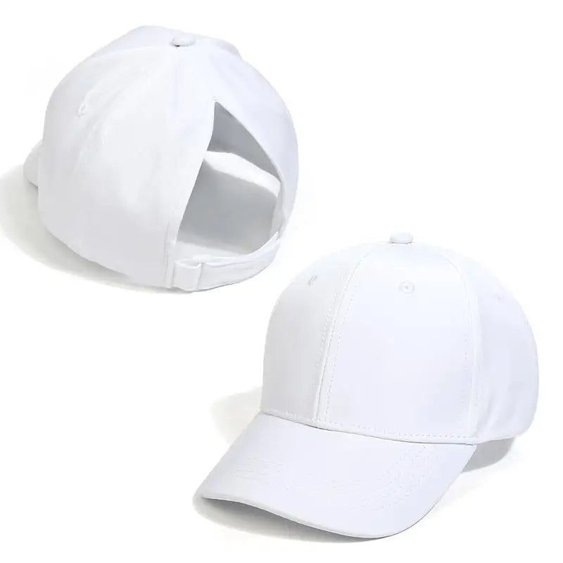 Casquette de Baseball pour Enfant Fille et Garçon, Chapeau de Soleil, Dos Creux, Queue de Cheval, Snapback Hip Hop, Os Réglables