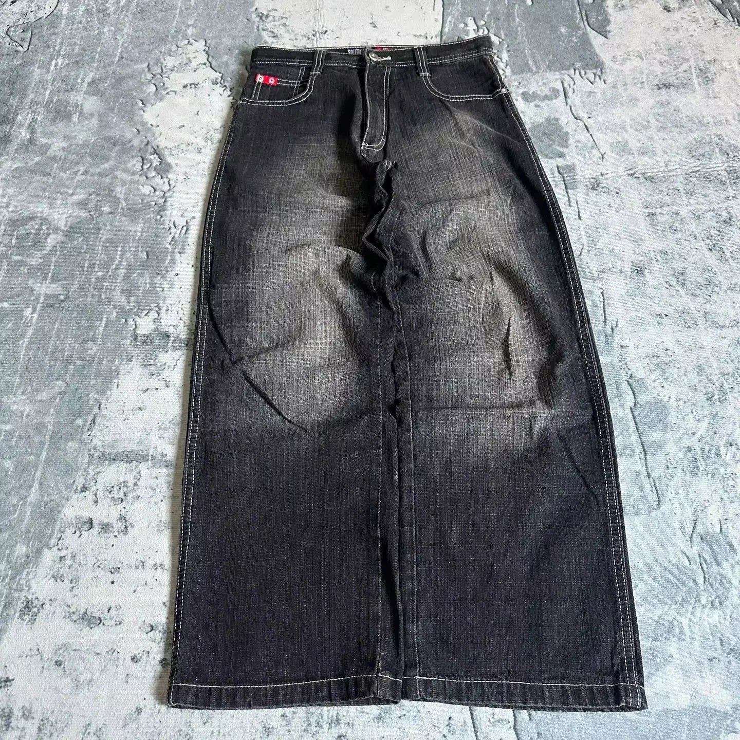 Jeans à jambes larges unisexes pour femmes, pantalons de vadrouille chauds, Street Y2K, Hip Hop, Joker Respzed, New Clearance Spot, American Fashion