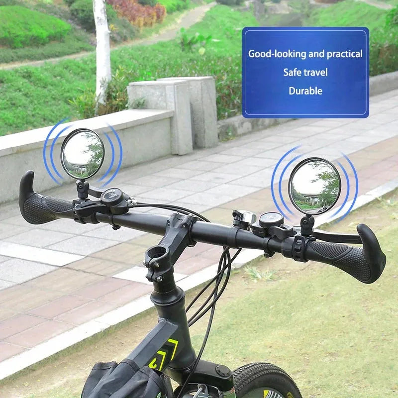 Side mirror for motorcycles, for safety view, turning left and right, Mini adjustable rearview mirror for cars