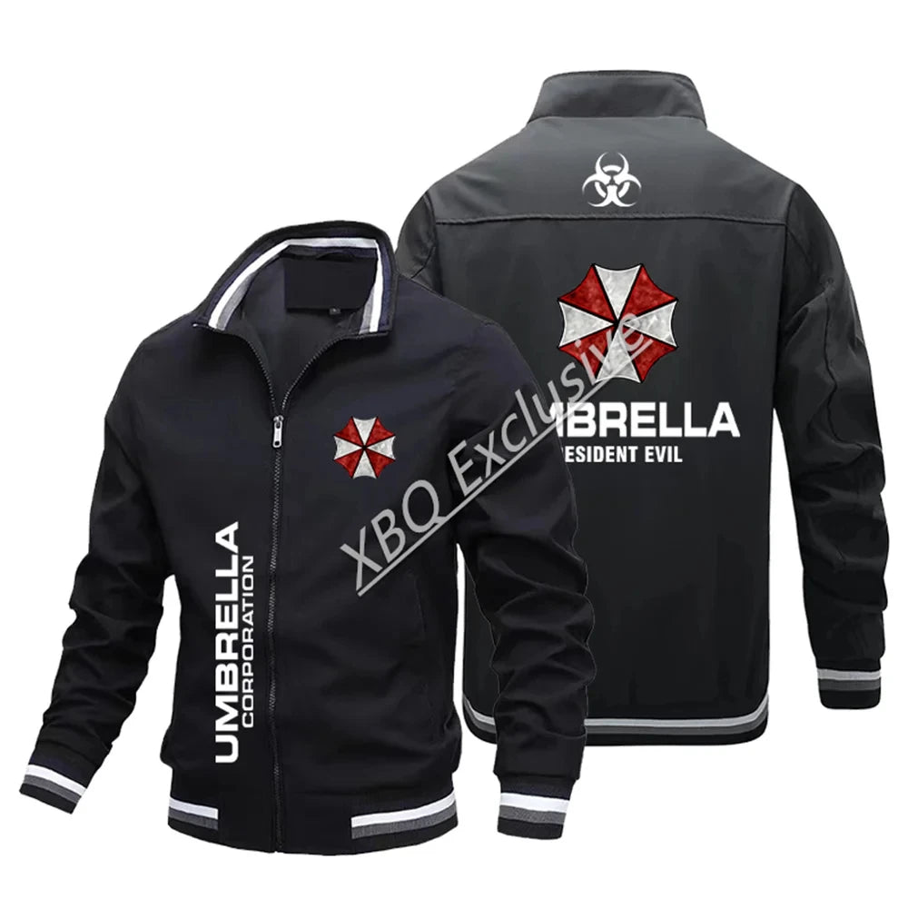 Veste de Baseball Quatre Saisons pour Homme, Blouson Bombardier observateur, Logo Umbrella Corporation, Nouvelle Mode