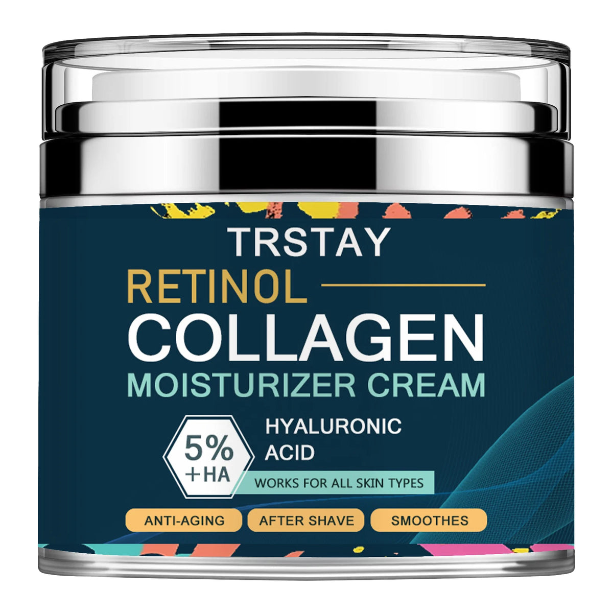Crème hydratante visage homme, crème collagène visage à l'acide hyaluronique jour et nuit nourrissante et hydratante pour homme (50 ml 1.