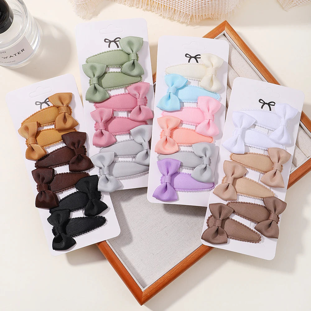 Enfants frais pince à cheveux ensemble fleur imprimé doux papillon épingles à cheveux enfants BB cheveux frange Clips Barrettes fille accessoires chapeaux