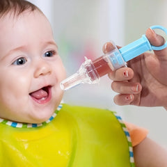 Mangeoire à sucette pour bébé, distributeur de médicaments liquides pour bébé, mangeoire à aiguilles en Silicone Anti-étouffement, mangeoire à eau, avec tasse de mesure de 20ml
