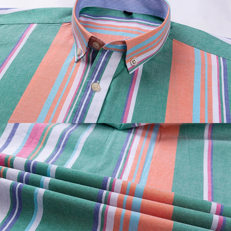 2024 mode hommes travail affaires marque Chemise hommes Plaid coton tenue décontractée chemises coupe ajustée à manches longues boutonné Chemise Homme