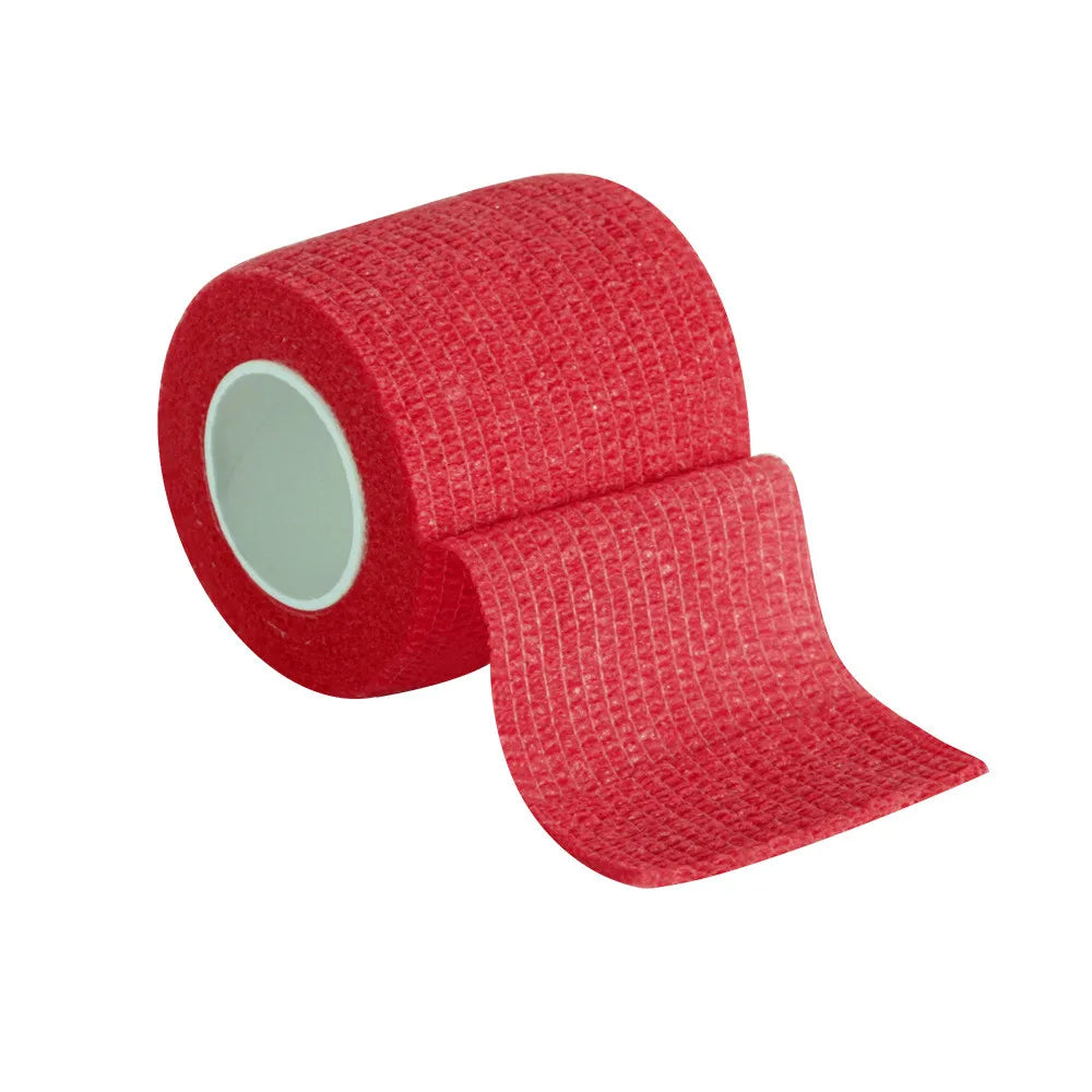 Bandage médical en gaze, 1 rouleau de 2.5/5/10cm x 4.5m, bandes élastiques respirantes auto-adhésives pour le sport, fixation des doigts, des poignets et des jambes