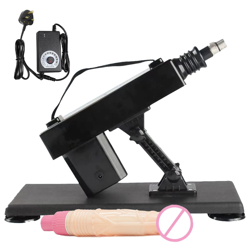 Sex machine, adult toy, automatic thrusting device for men and women, masturbation, adjustable vaginal and anal massage, pump gun