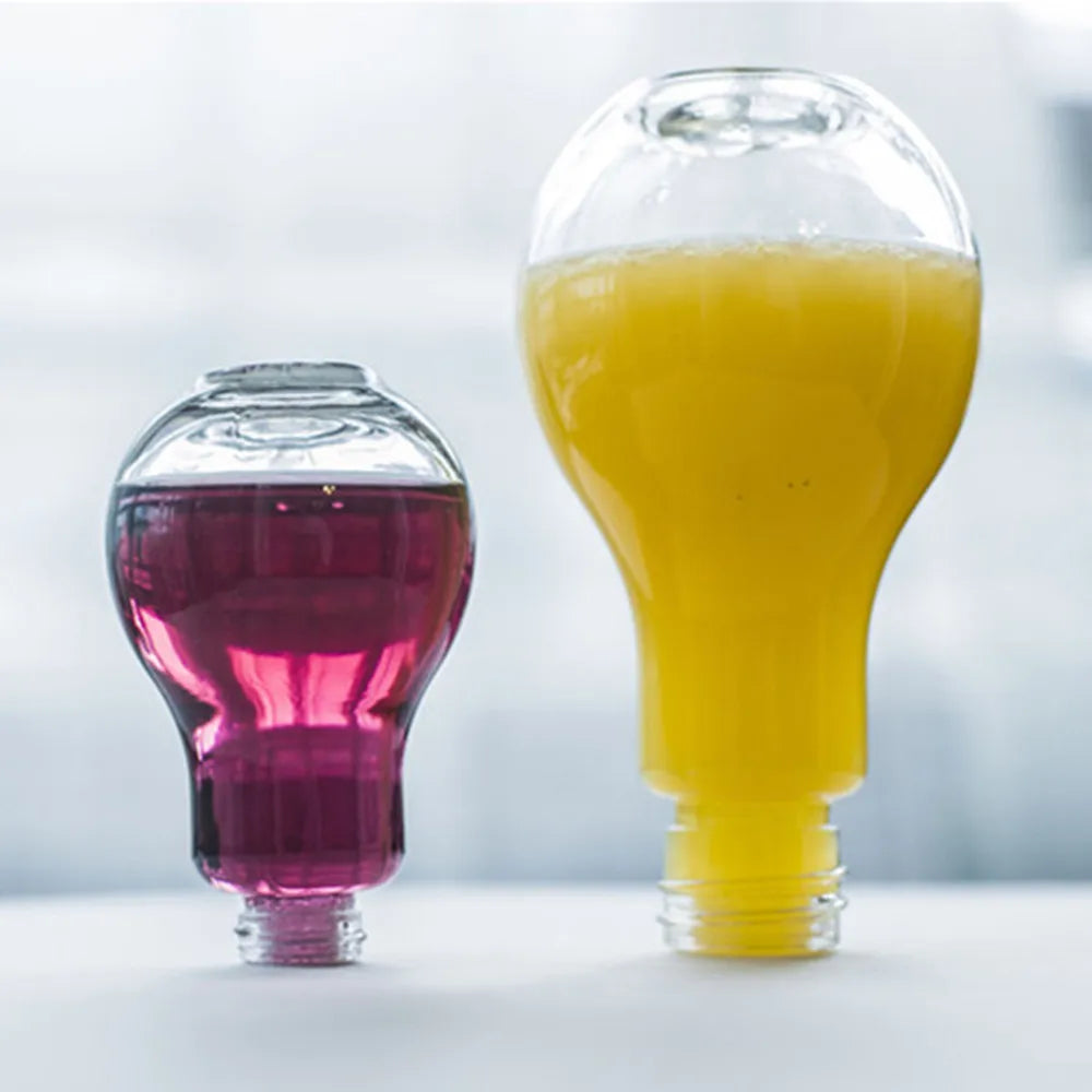 Bouteille d'eau créative d'été, petite gourde mignonne, à la mode, ampoule de jus de lait, anti-fuite, bouteilles portables mignonnes