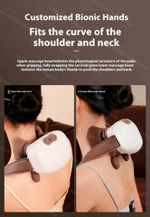 Masseur musculaire électrique pour le cou et les épaules, sans fil, pétrissage des épaules et du dos, châle, Massage du cou, relaxation, soulagement de la douleur