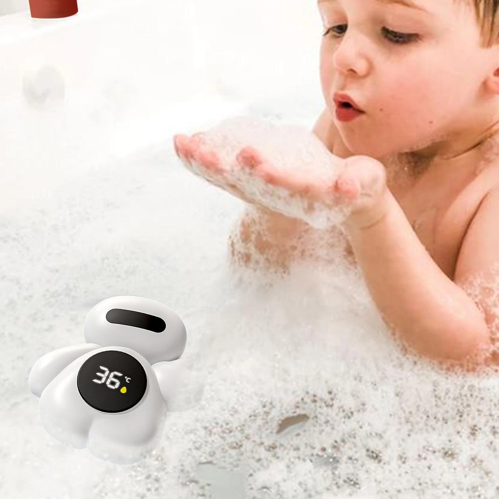 Compteur de température de l'eau, thermomètre de bain pour bébé, pour enfants, nouveau-nés, tout-petits, étanche, sécurité, jauge de température numérique, jouet flottant