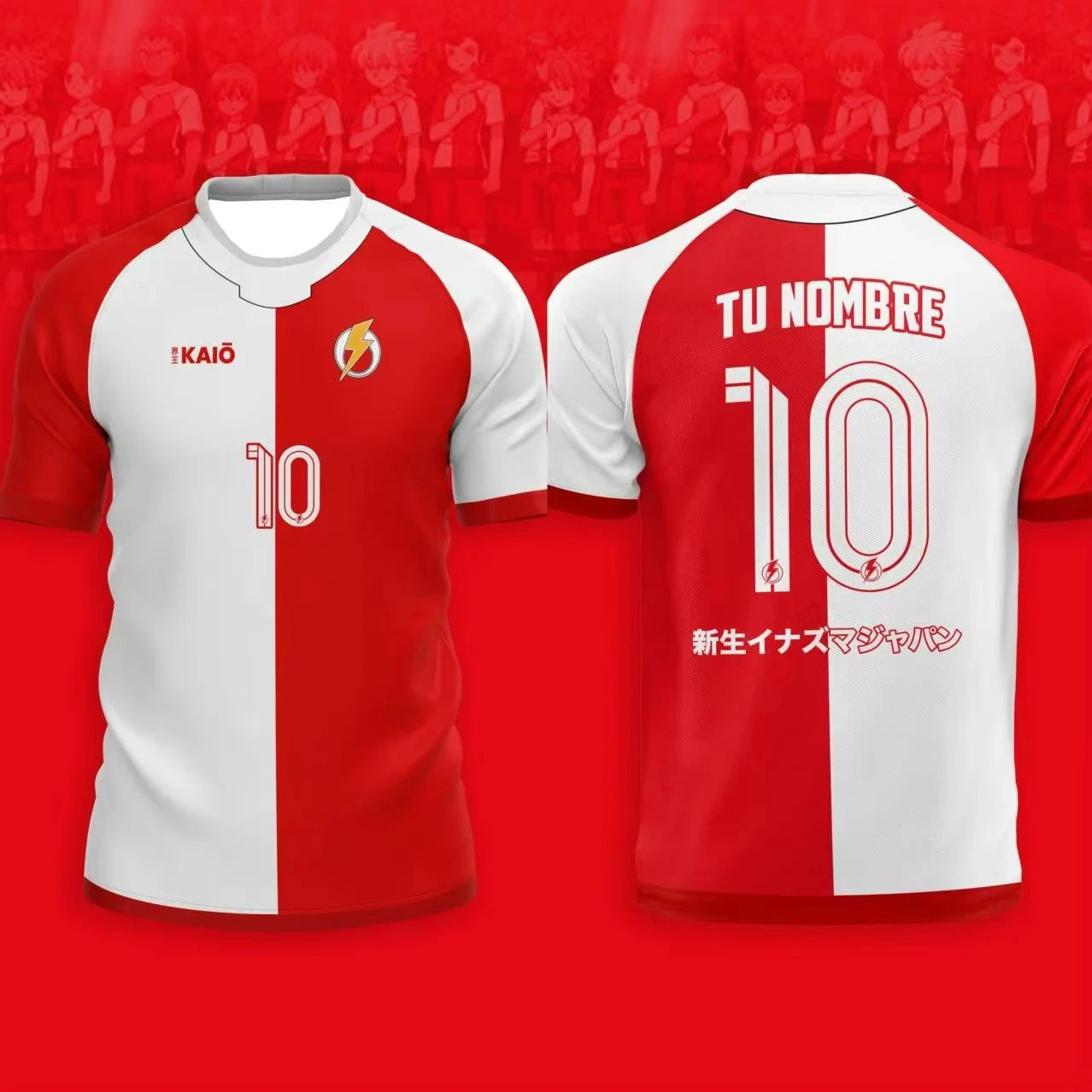 Jersey Anime Football Inama onze Joint impression 3D T-shirt hommes femmes mode surdimensionné à manches courtes hauts t-shirts vêtements de moto