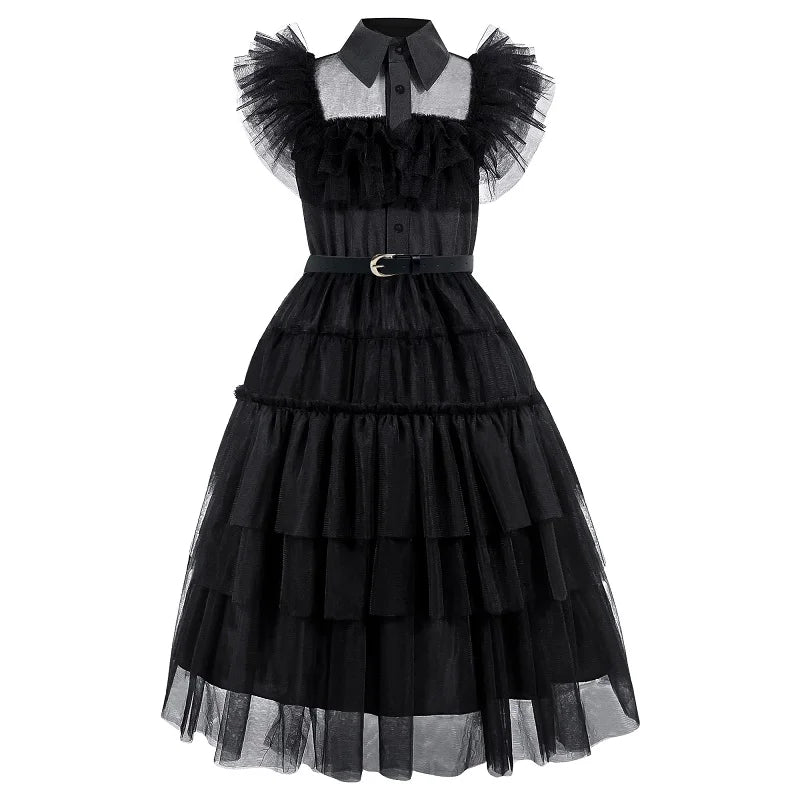 Robe de princesse pour filles, uniforme d'université élégant, costume de cosplay d'halloween pour filles de 4 à 12 ans, robe de bal de remise de diplôme, robes de fête pour filles