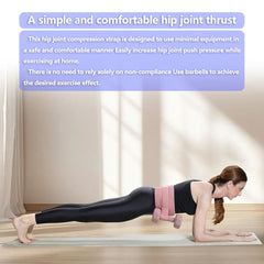 Exercise hip push belt - thickened and widened dumbbell hip push belt, comfortable for dumbbells, kettlebells, gym or home workouts