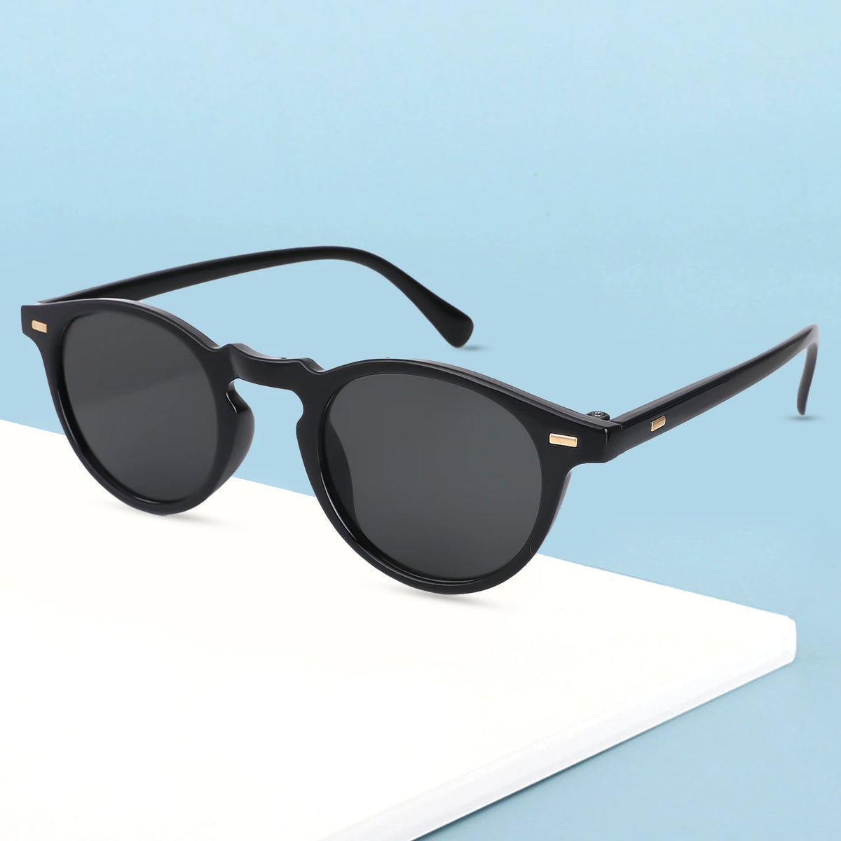 Petites lunettes de soleil rondes lunettes de soleil élégantes pour hommes et femmes rétro classique sélection multi-styles voyage Shopping randonnée UV400